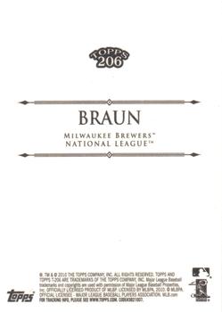 2010 Topps 206 #315 Ryan Braun Back