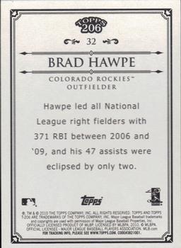 2010 Topps 206 #32 Brad Hawpe Back