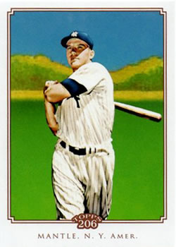 2010 Topps 206 #340 Mickey Mantle Front