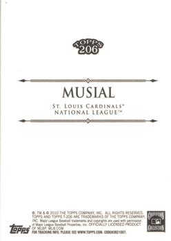 2010 Topps 206 #343 Stan Musial Back