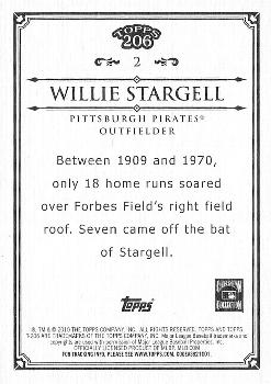 2010 Topps 206 #2 Willie Stargell Back