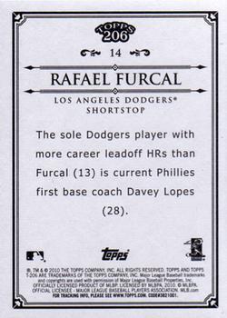 2010 Topps 206 #14 Rafael Furcal Back