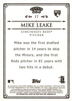 2010 Topps 206 #17 Mike Leake Back