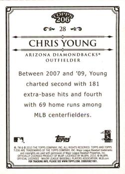 2010 Topps 206 #28 Chris Young Back