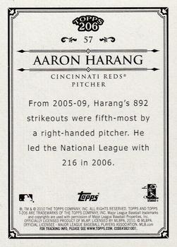 2010 Topps 206 #57 Aaron Harang Back