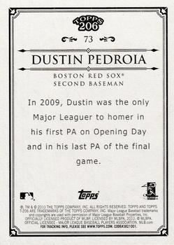 2010 Topps 206 #73 Dustin Pedroia Back