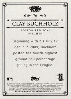 2010 Topps 206 #76 Clay Buchholz Back