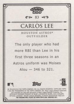 2010 Topps 206 #83 Carlos Lee Back