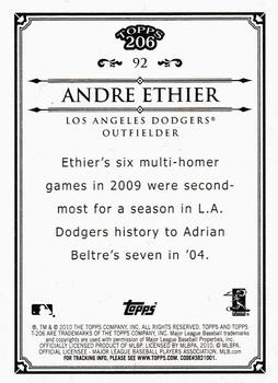 2010 Topps 206 #92 Andre Ethier Back