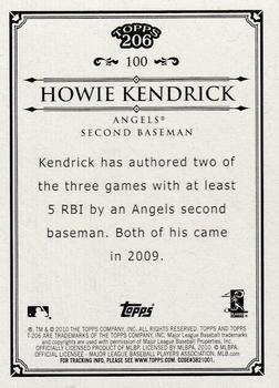 2010 Topps 206 #100 Howie Kendrick Back