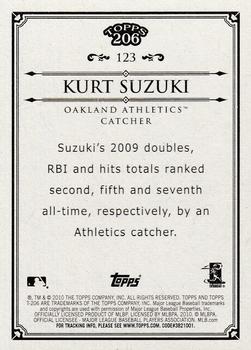 2010 Topps 206 #123 Kurt Suzuki Back