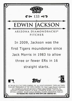 2010 Topps 206 #133 Edwin Jackson Back