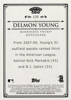 2010 Topps 206 #135 Delmon Young Back