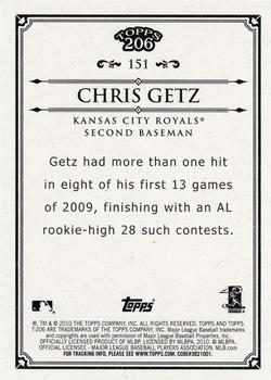 2010 Topps 206 #151 Chris Getz Back