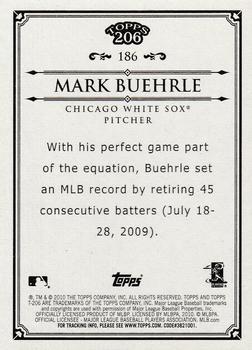2010 Topps 206 #186 Mark Buehrle Back