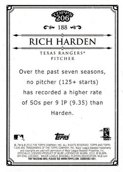 2010 Topps 206 #188 Rich Harden Back