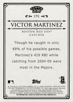 2010 Topps 206 #191 Victor Martinez Back