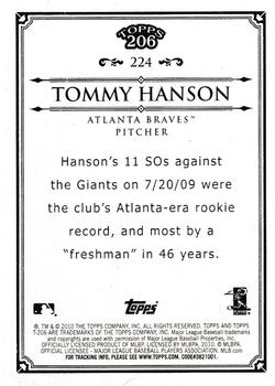 2010 Topps 206 #224 Tommy Hanson Back