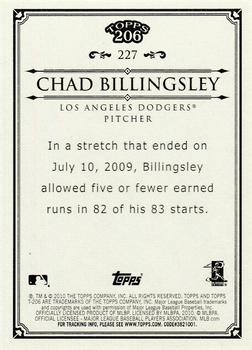 2010 Topps 206 #227 Chad Billingsley Back