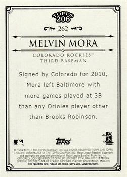 2010 Topps 206 #262 Melvin Mora Back