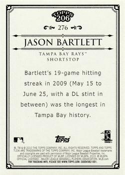 2010 Topps 206 #276 Jason Bartlett Back