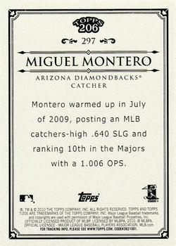 2010 Topps 206 #297 Miguel Montero Back