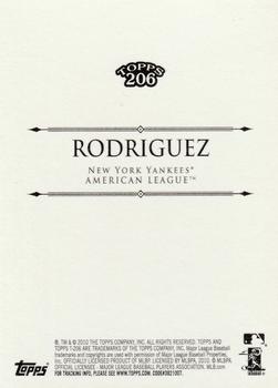 2010 Topps 206 #302 Alex Rodriguez Back
