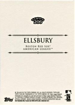 2010 Topps 206 #305 Jacoby Ellsbury Back