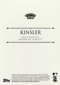 2010 Topps 206 #312 Ian Kinsler Back