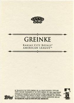 2010 Topps 206 #313 Zack Greinke Back