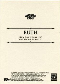 2010 Topps 206 #332 Babe Ruth Back