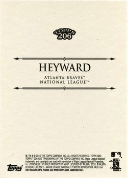 2010 Topps 206 #341 Jason Heyward Back