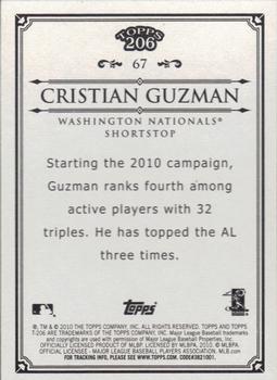 2010 Topps 206 #67 Cristian Guzman Back