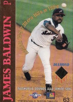 1994 Action Packed Minors #63 James Baldwin Back
