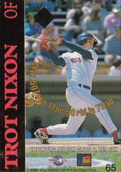 1994 Action Packed Minors #65 Trot Nixon Back