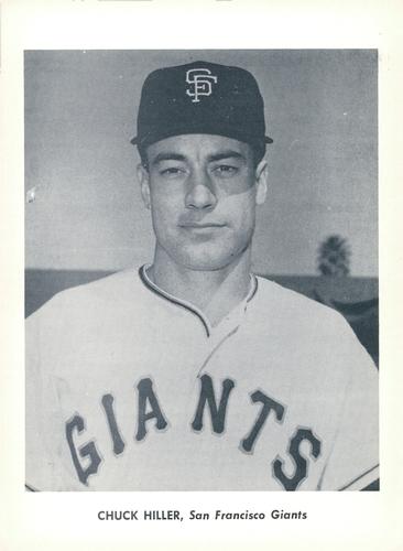 1962 Jay Publishing San Francisco Giants 5x7 Photos (Font Variation) #NNO Chuck Hiller Front
