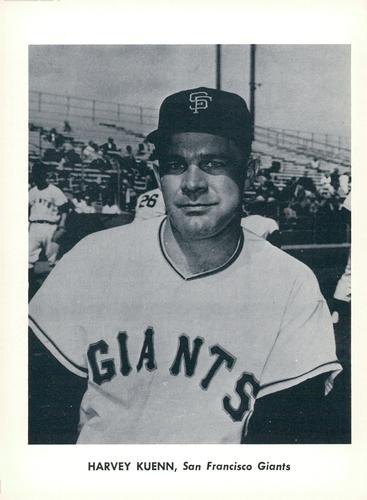 1962 Jay Publishing San Francisco Giants 5x7 Photos (Font Variation) #NNO Harvey Kuenn Front