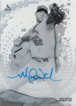 2014 Topps High Tek - Black and White Image Autographs #HT-MW Michael Wacha Front