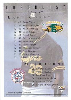 1993-94 Futera Australian Baseball Export Series #106 Ramon Guerrero / Gavin Edmonson Front
