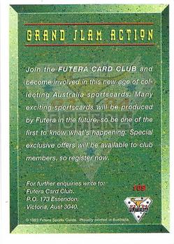 1993-94 Futera Australian Baseball Export Series #109 Futera Club Card Back