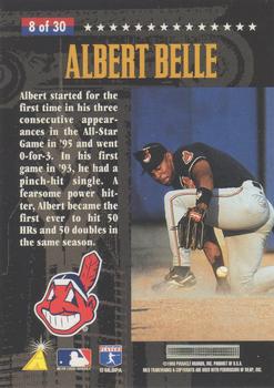 1996 Pinnacle FanFest #8 Albert Belle Back