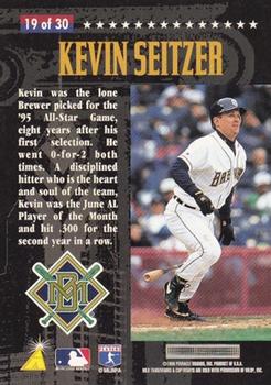 1996 Pinnacle FanFest #19 Kevin Seitzer Back