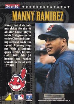 1996 Pinnacle FanFest #24 Manny Ramirez Back