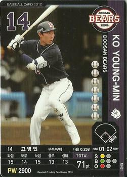 2010 Korean Baseball Organization Trading Card Game #AD001 Young-Min Ko Front