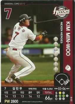2010 Korean Baseball Organization Trading Card Game #AN003 Min-Woo Kim Front