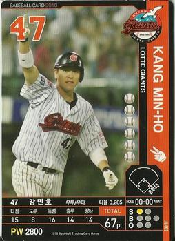 2010 Korean Baseball Organization Trading Card Game #AL002 Min-Ho Kang Front