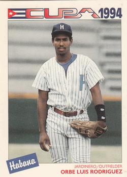 1994 Cuban Serie Selectiva #50 Orbe Luis Rodriguez Front