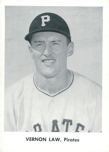 1957 Jay Publishing Pittsburgh Pirates 5x7 #NNO Vernon Law Front