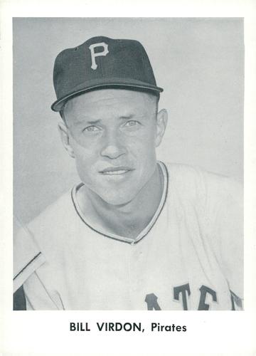 1957 Jay Publishing Pittsburgh Pirates 5x7 #NNO Bill Virdon Front