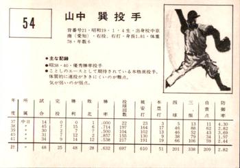 1967 Kabaya-Leaf (JF 4) #54 Tatsumi Yamanaka Back